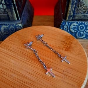 Cross earrings